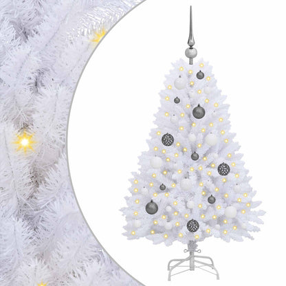 Artificial Christmas Tree 120 cm PVC and Steel White