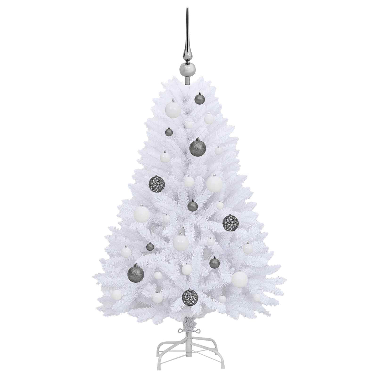 Artificial Christmas Tree 120 cm PVC and Steel White