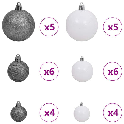 Artificial Christmas Tree 120 cm PVC and Steel White