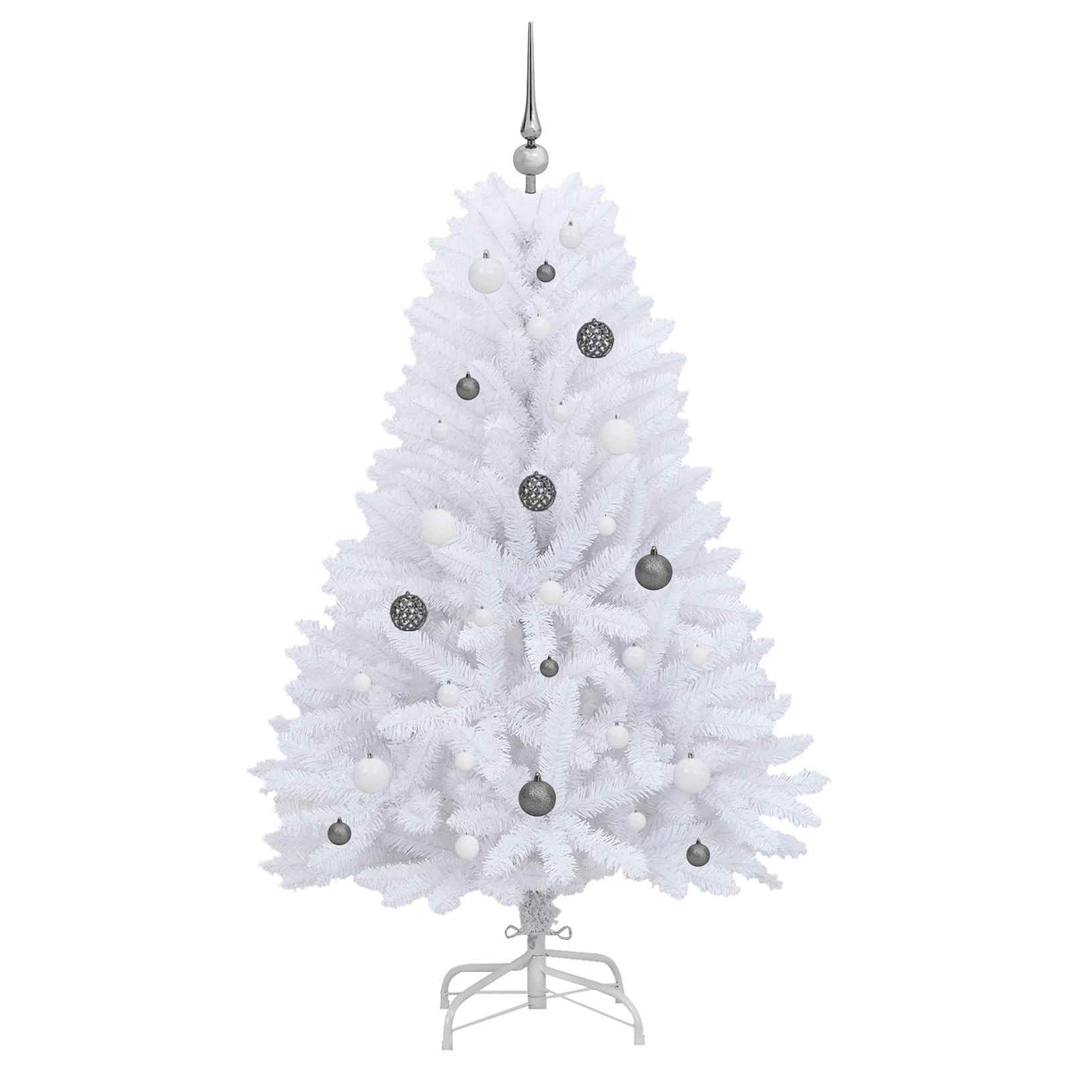 Artificial Christmas Tree 150 cm PVC and Steel White