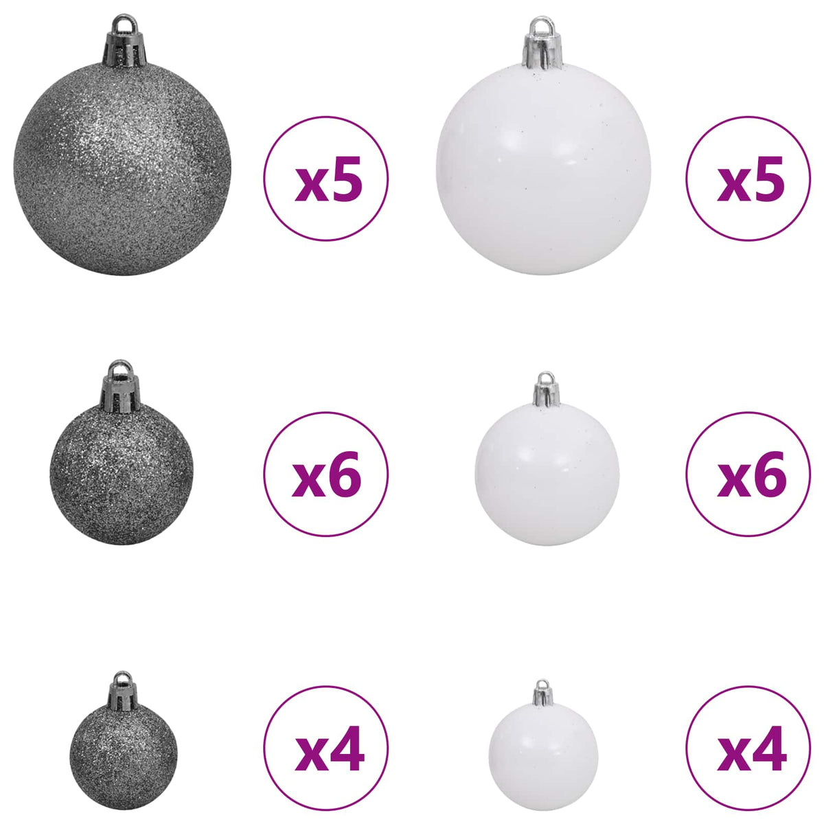 Artificial Christmas Tree 150 cm PVC and Steel White