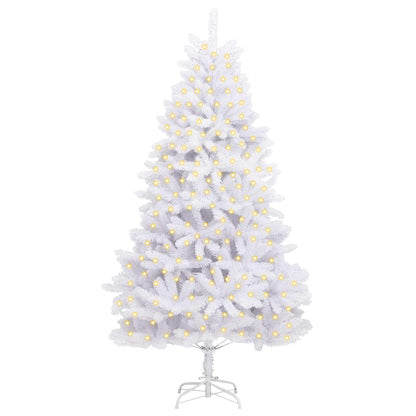 Artificial Christmas Tree White 210 cm PVC and Metal