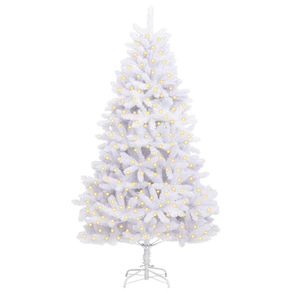 Artificial Christmas Tree White 240 cm PVC and Metal