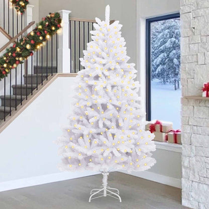 Artificial Christmas Tree White 270 cm PVC and Metal
