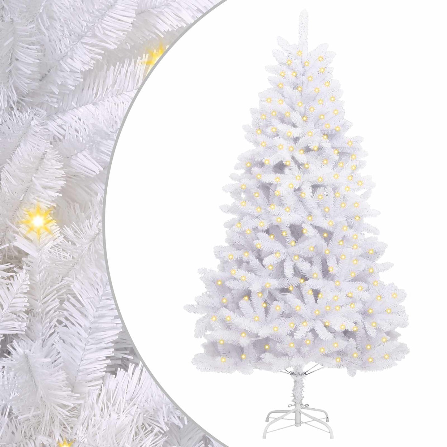 Artificial Christmas Tree White 270 cm PVC and Metal