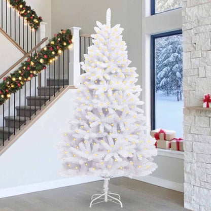 Artificial Christmas Tree White 300 cm PVC and Metal