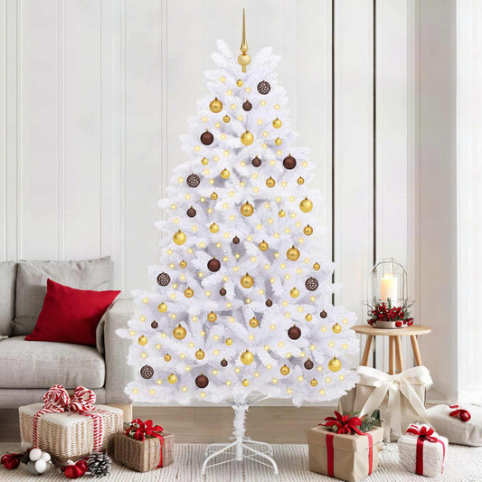 Artificial Christmas Tree 210 cm PVC and Steel White