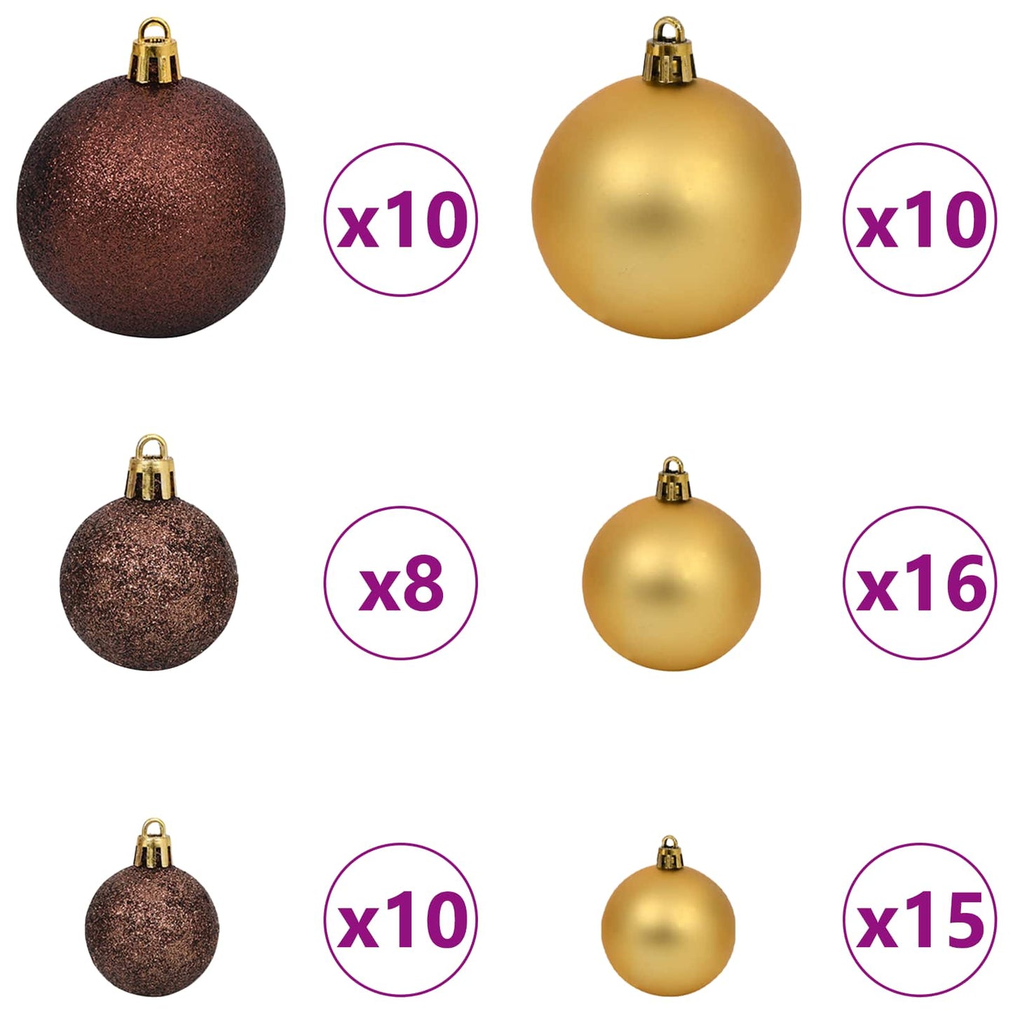 Artificial Christmas Tree White 106 x 106 x 210 cm