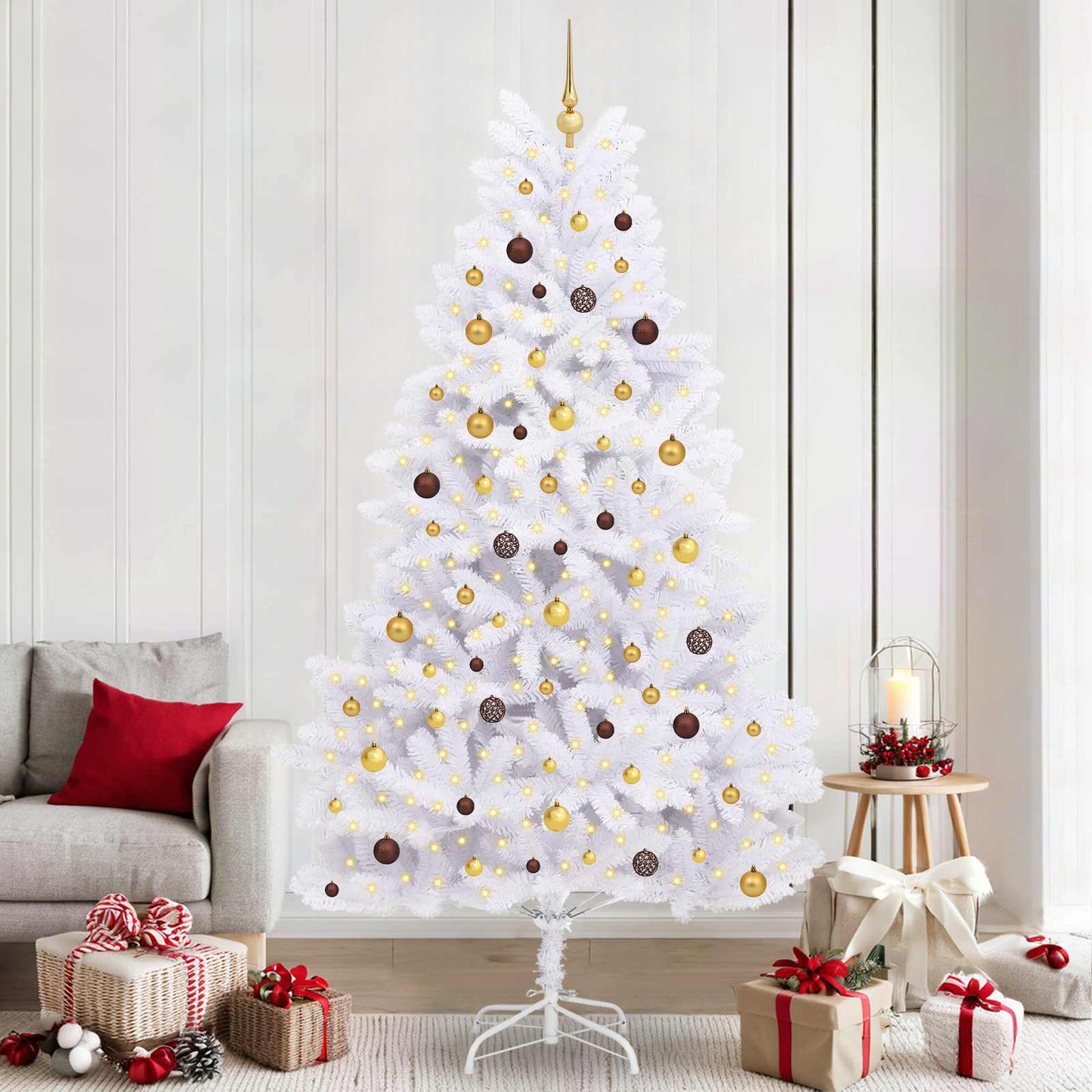 Artificial Christmas Tree White 120 x 120 x 240 cm
