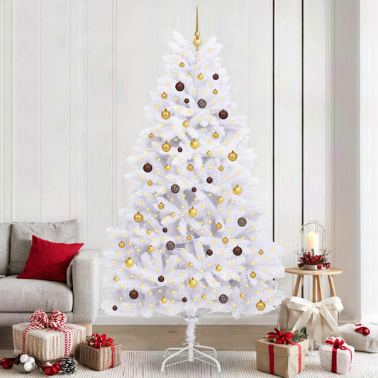 Artificial Christmas Tree 240 cm PVC and Steel White