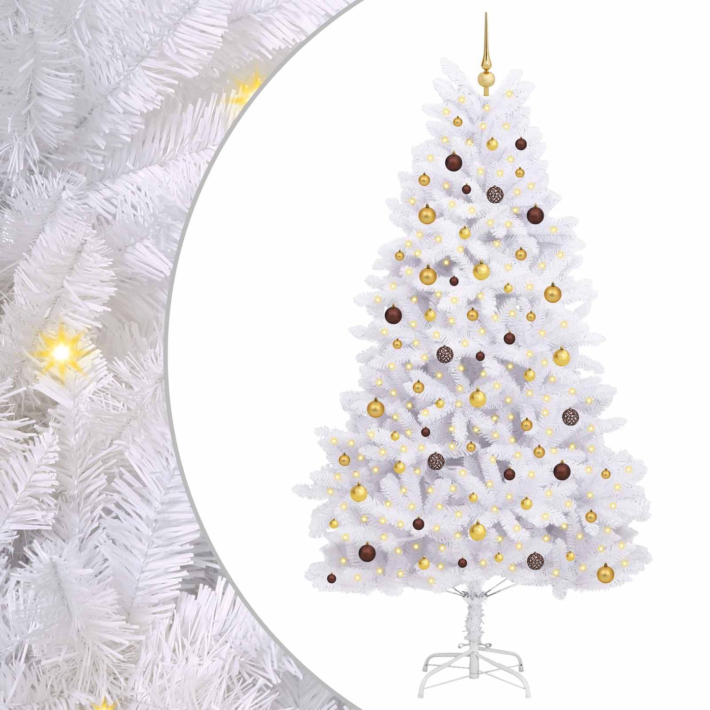 Artificial Christmas Tree White 120 x 120 x 240 cm