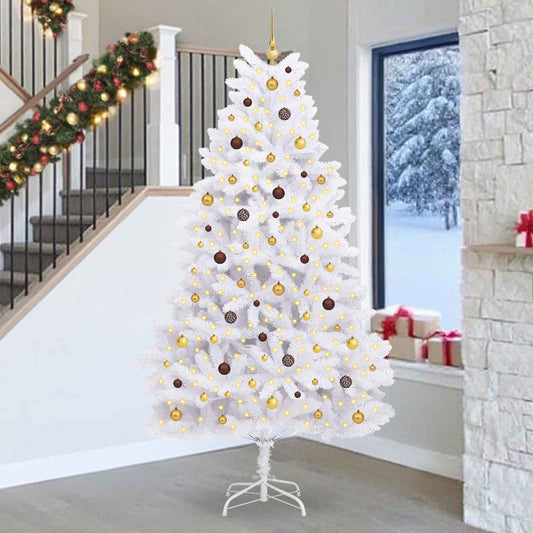 Artificial Christmas Tree 270 cm PVC and Steel White
