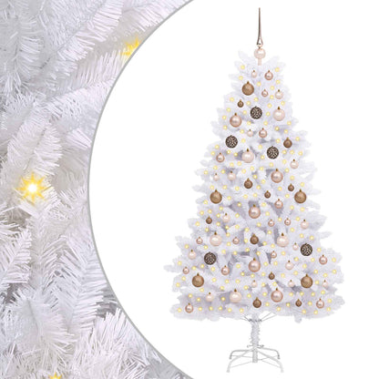 Artificial Christmas Tree 180 cm PVC and Steel White