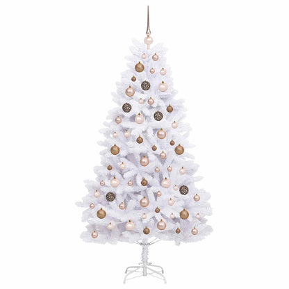 Artificial Christmas Tree 180 cm PVC and Steel White
