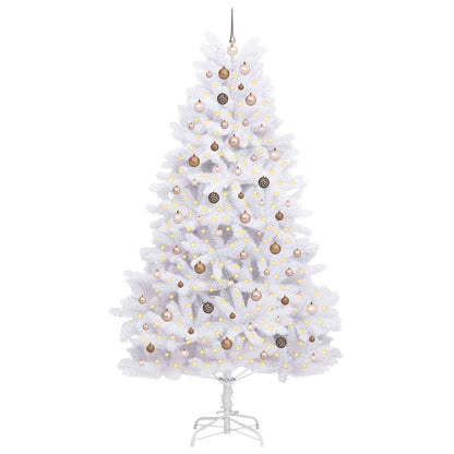 Artificial Christmas Tree 240 cm PVC and Steel White