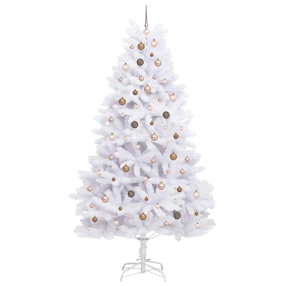 Artificial Christmas Tree 240 cm PVC and Steel White