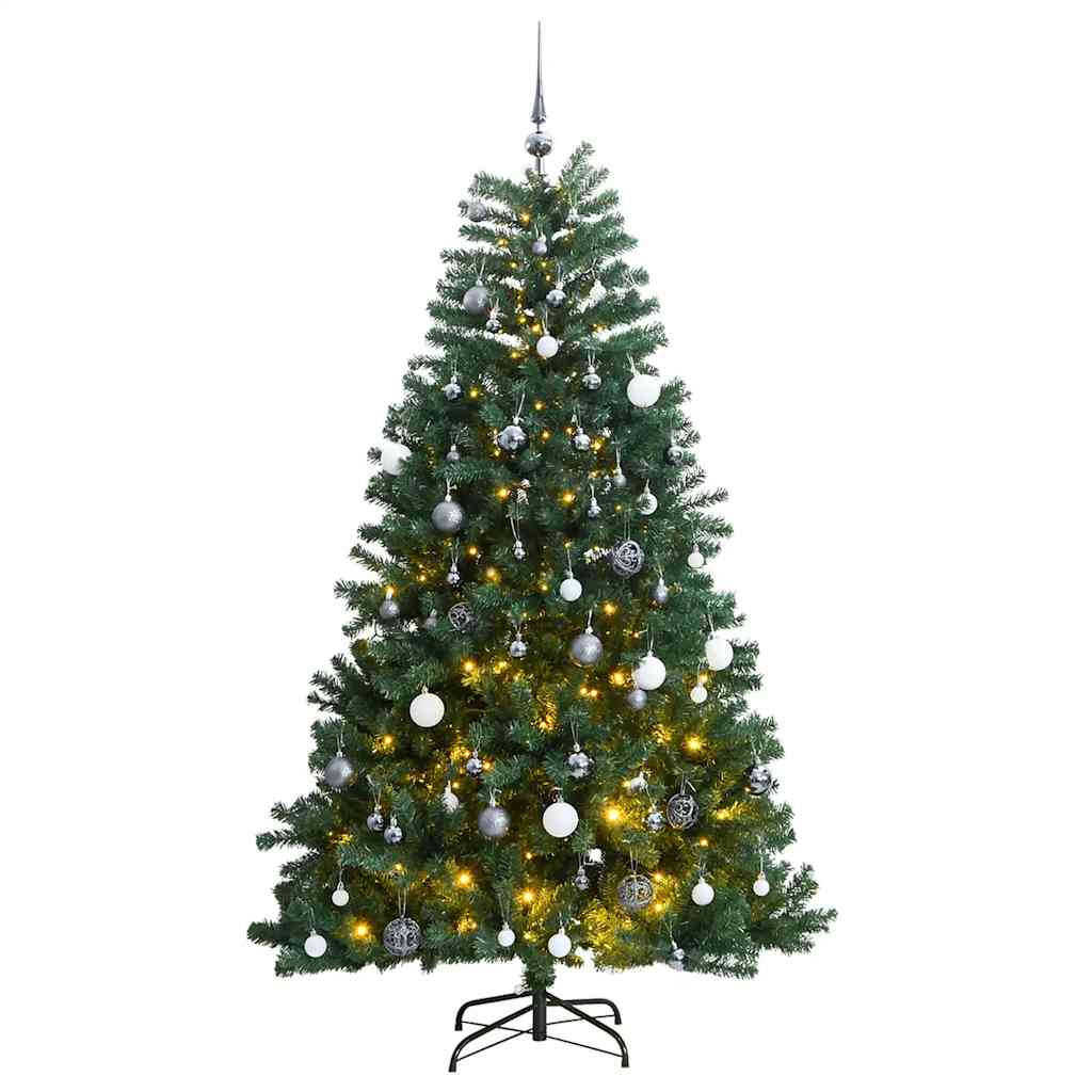 Artificial Hinged Christmas Tree | Green | PVC | 210 cm | Foldable