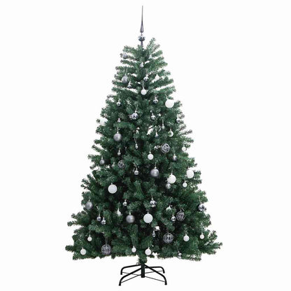 Artificial Hinged Christmas Tree 300 LEDs & Ball Set 210 cm
