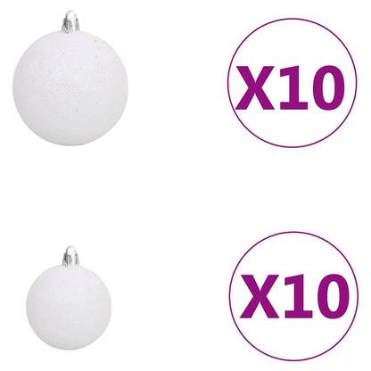 Artificial Hinged Christmas Tree 300 LEDs & Ball Set 300 cm