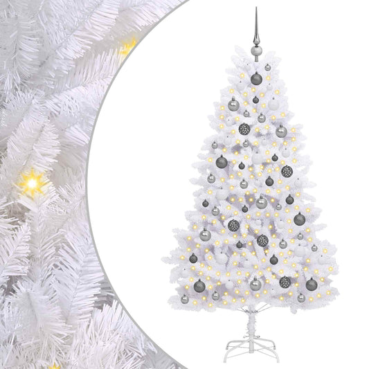 Artificial Christmas Tree 180 cm PVC and Steel White