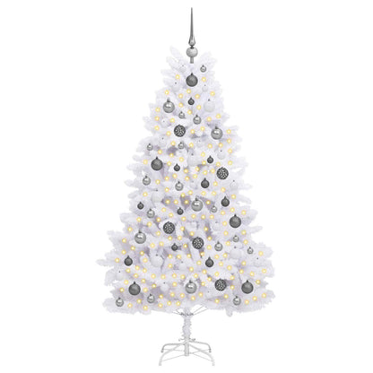 Artificial Christmas Tree White 90 x 90 x 180 cm PVC and Metal