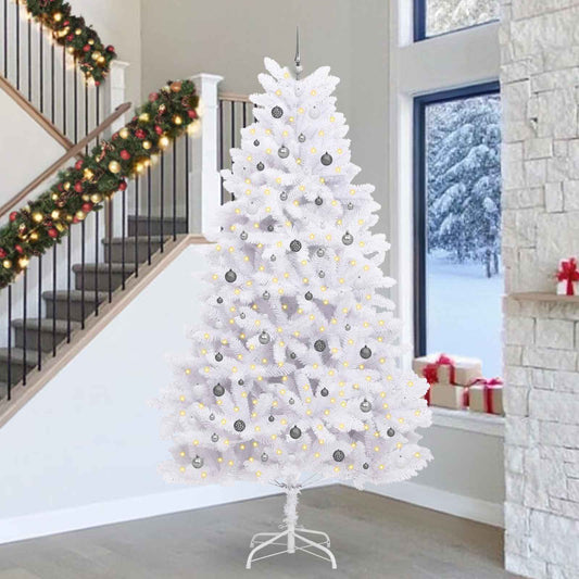 Artificial Christmas Tree 300 cm PVC and Steel White