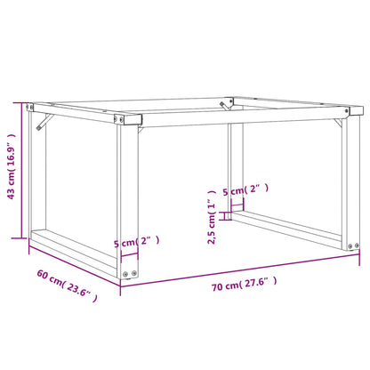 Coffee Table Legs O-Frame 70x60x43 cm Steel