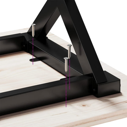 Coffee Table Legs X-Frame 80x40x43 cm Steel