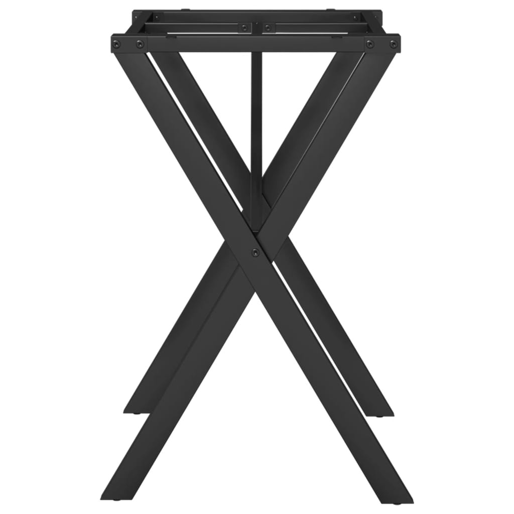 Dining Table Legs X-Frame 50x40x73 cm Steel