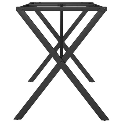 Dining Table Legs X-Frame 120x60x73 cm Steel