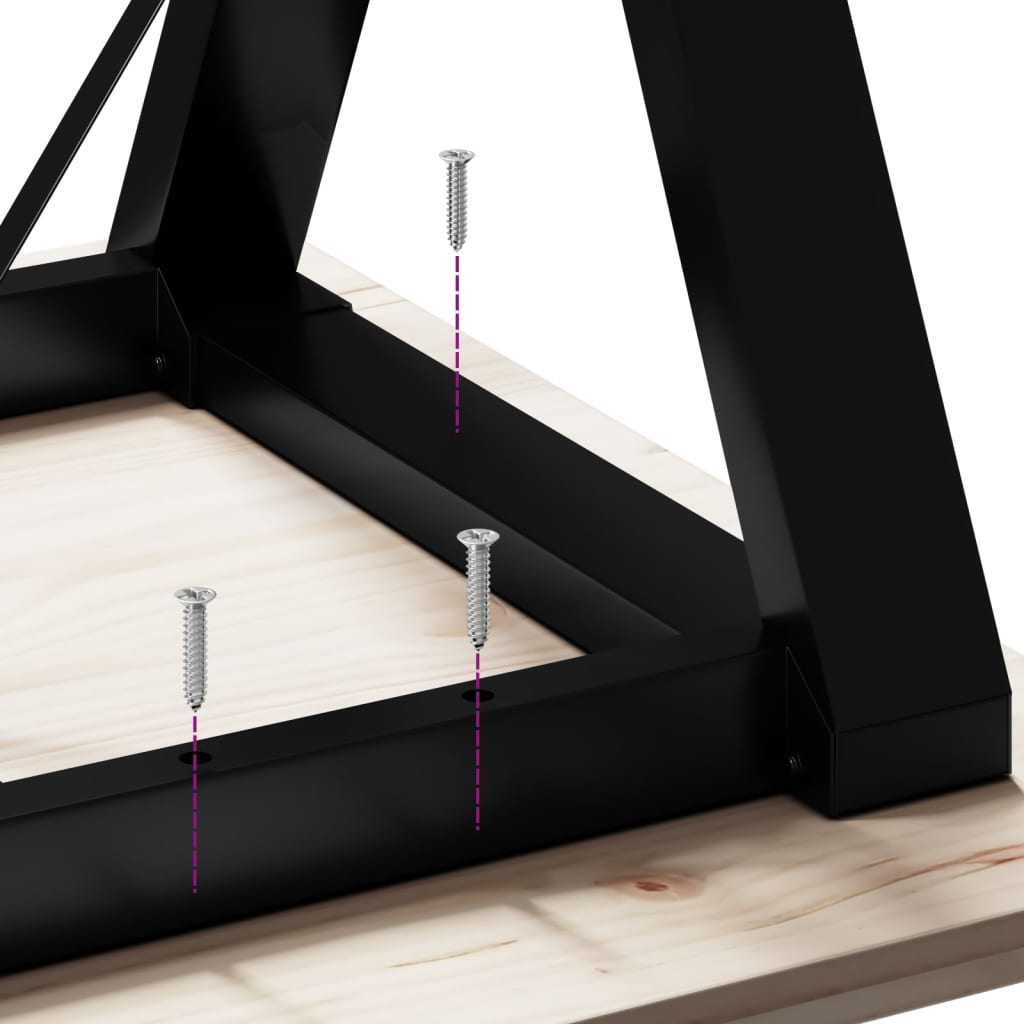 Dining Table Legs Y-Frame 80x40x73 cm Steel