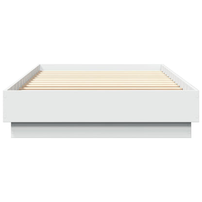 Bed Frame without Mattress White 100x200 cm Engineered Wood