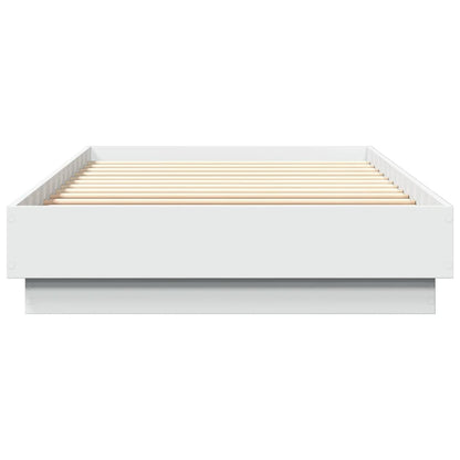 Bed Frame without Mattress White 90x200 cm Engineered Wood