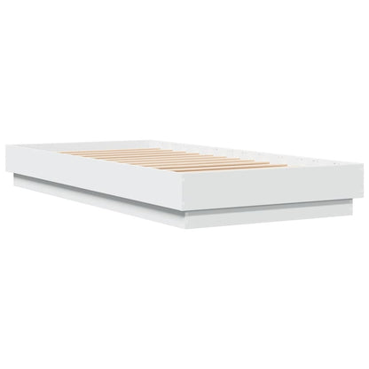 Bed Frame without Mattress White 90x200 cm Engineered Wood