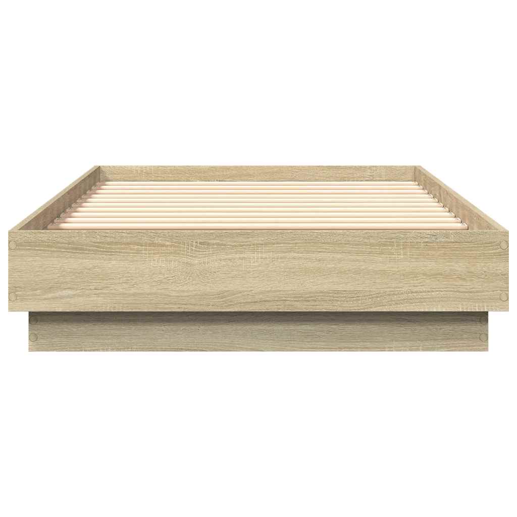 Bed Frame without Mattress Sonoma Oak 90x190 cm Single Engineered Wood