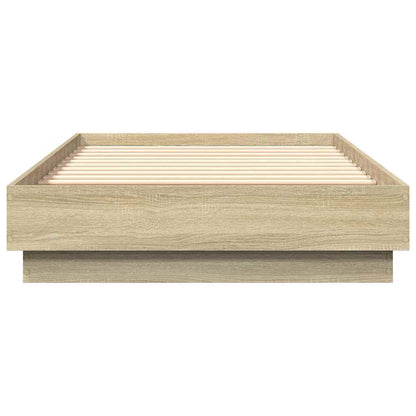 Bed Frame without Mattress Sonoma Oak 90x190 cm Single Engineered Wood