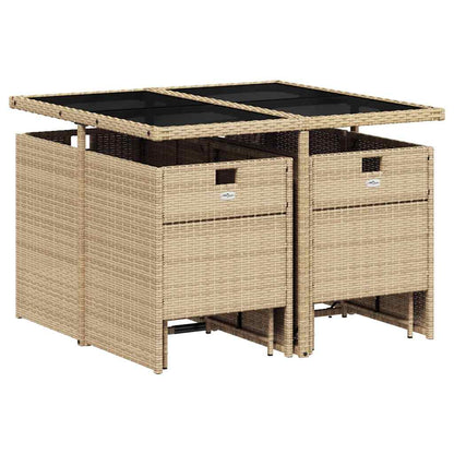 Garden Dining Set | Mix Beige, Black, Light Grey