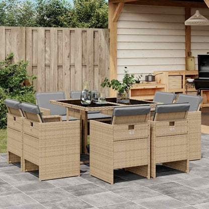Garden Dining Set | Mix Beige, Black, Light Grey