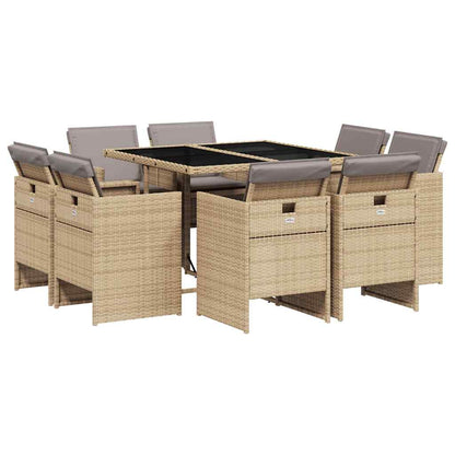 Garden Dining Set | Mix beige and black