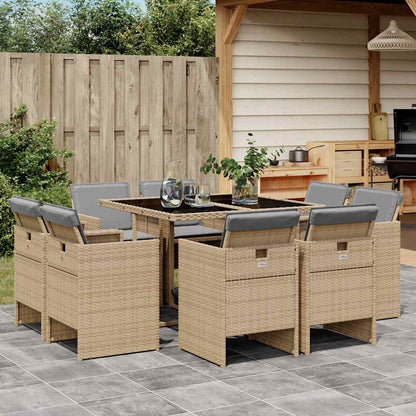 Garden Dining Set | Mix beige and black