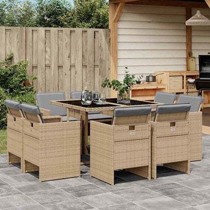Garden Dining Set | Mix beige and black