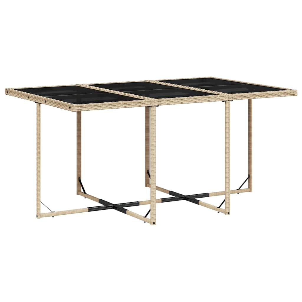 Garden Dining Set | Mix beige and black