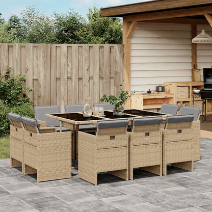Garden Dining Set | Mix beige and black