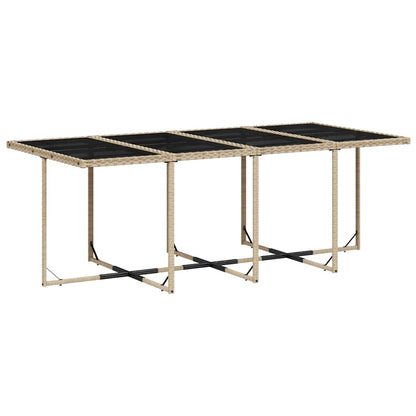 Garden Dining Set | Mix beige, black, light grey | PE rattan | 42 sqft