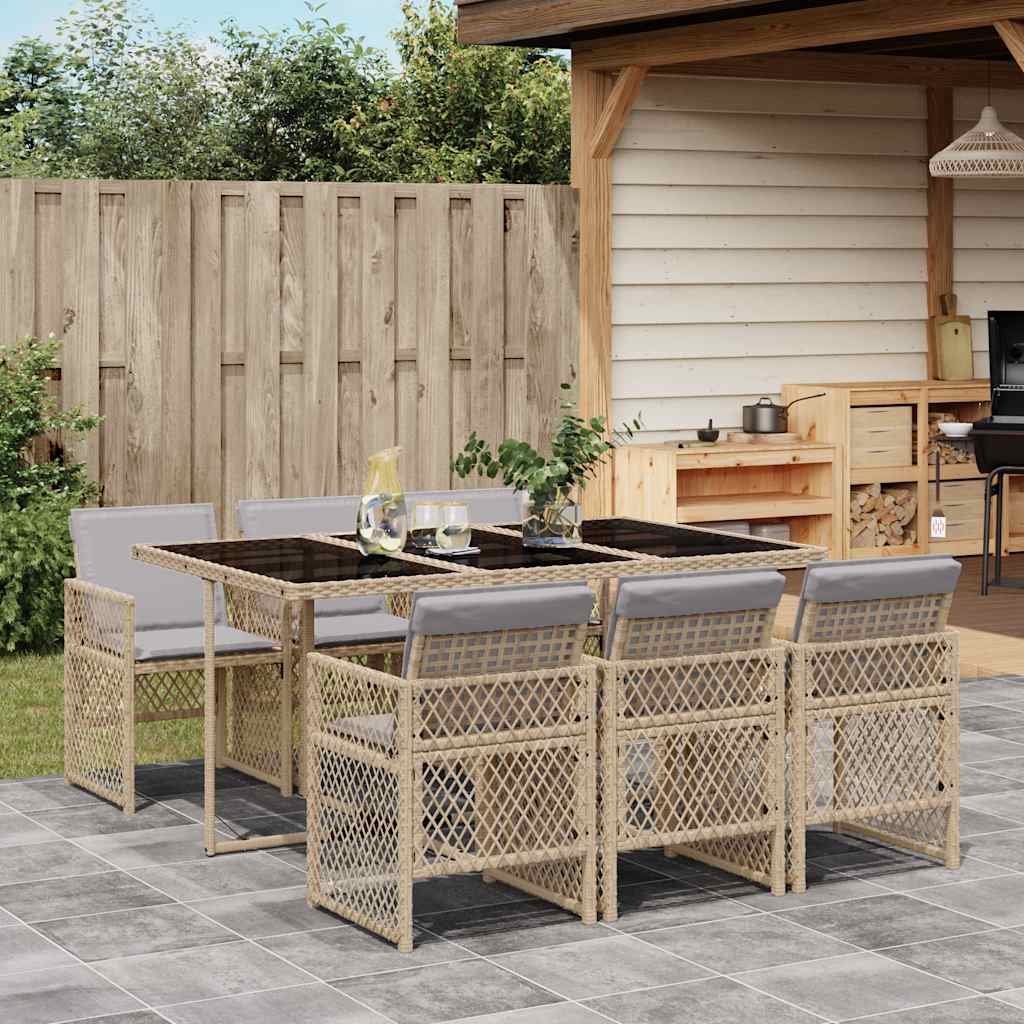 Garden Dining Set | Beige, Light grey