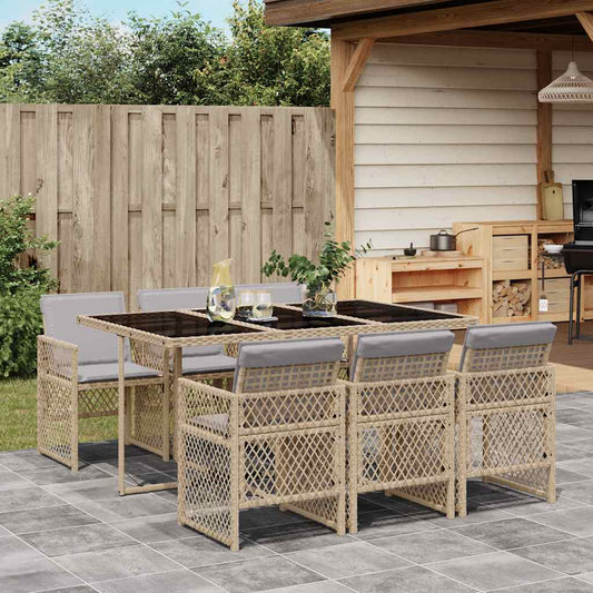 Garden Dining Set | Beige, Light grey