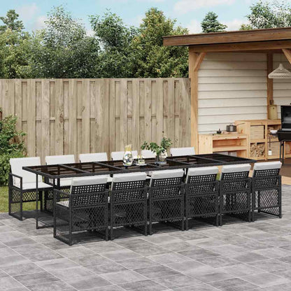 Garden Dining Set | Black and Cream White