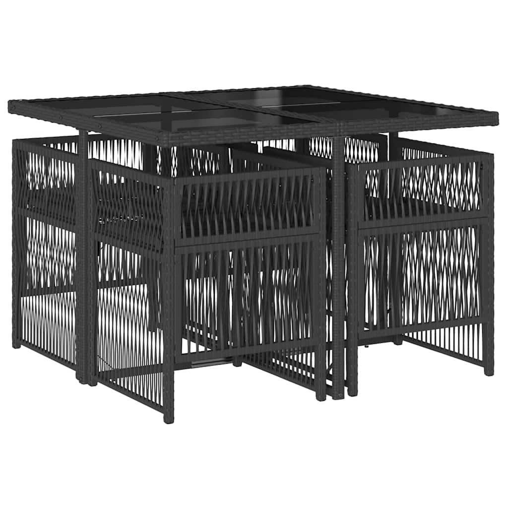 Garden Dining Set | Black, Cream White
