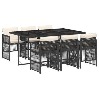 Garden Dining Set | Black, Cream White