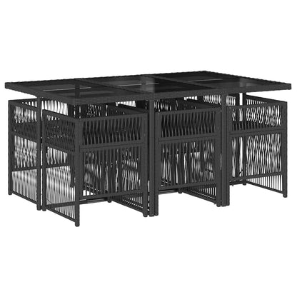Garden Dining Set | Black, Cream White